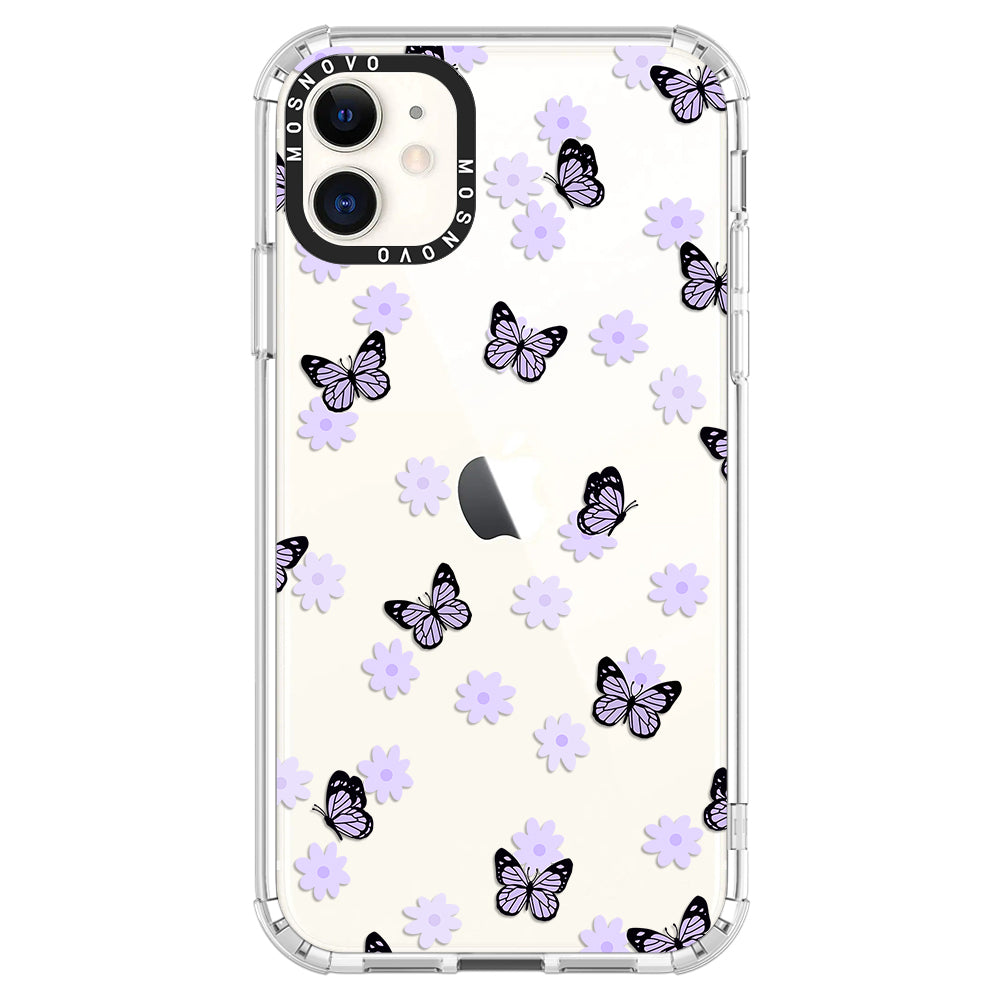 Lilac Butterfly Phone Case iPhone 11 Case – MOSNOVO