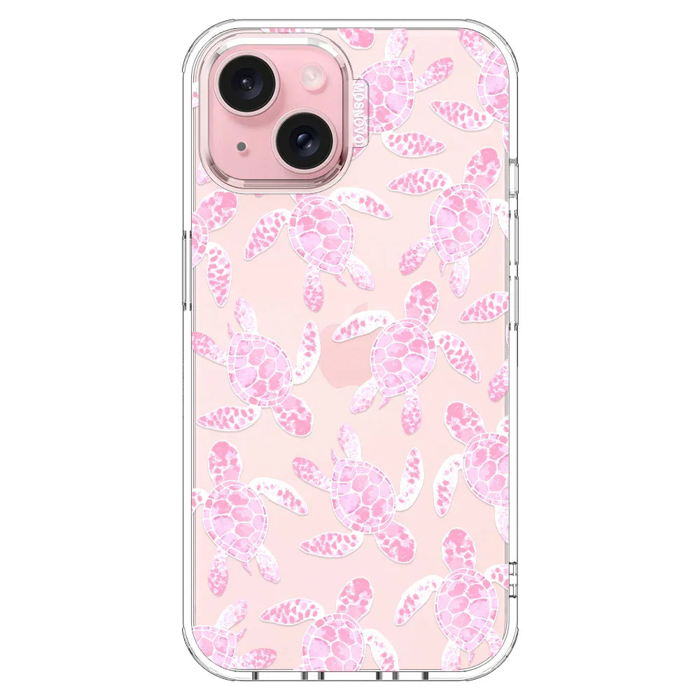 Pink Turtle Phone Case - iPhone 15 Case – MOSNOVO