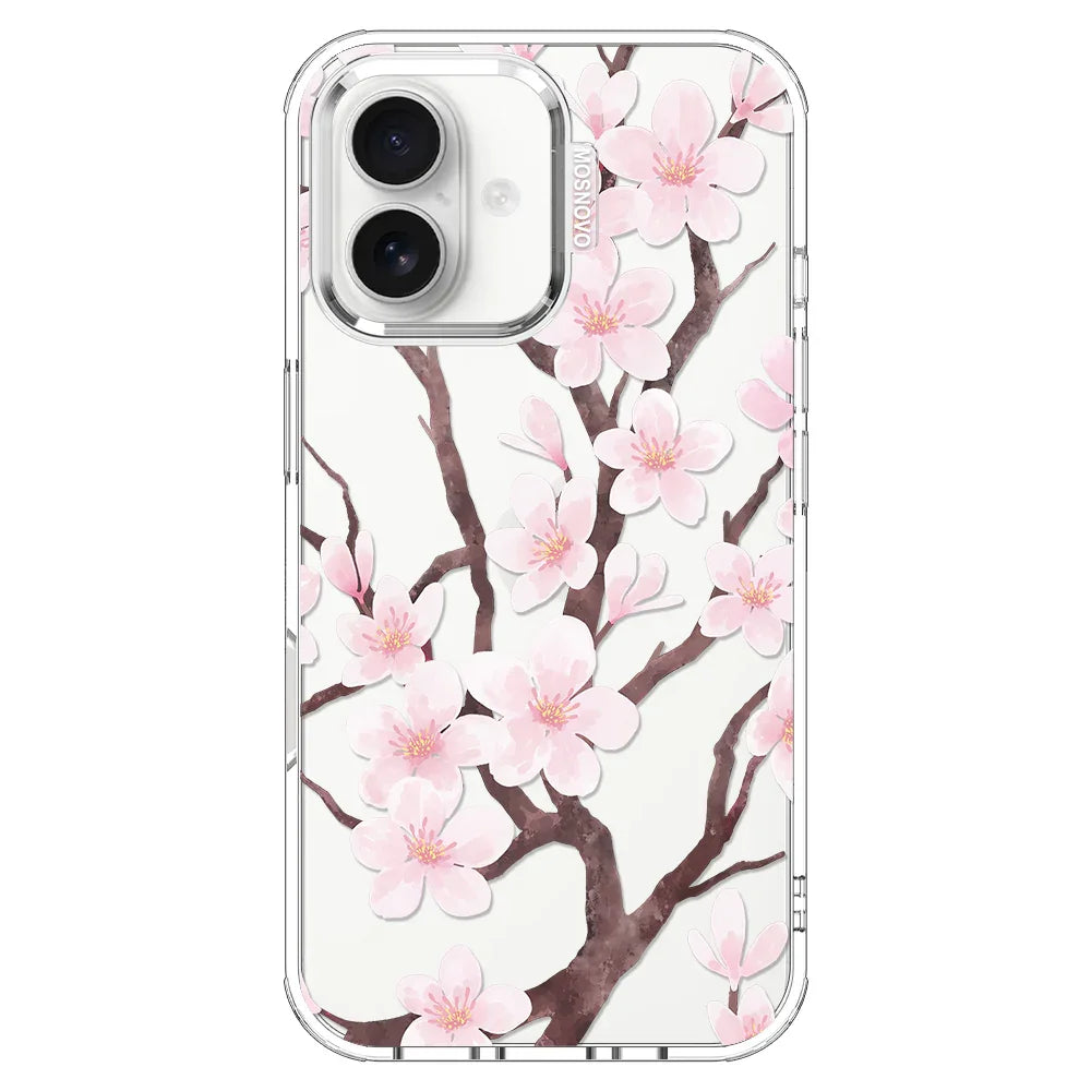 Cherry Blossom Flower Phone Case - iPhone 16 Case – MOSNOVO