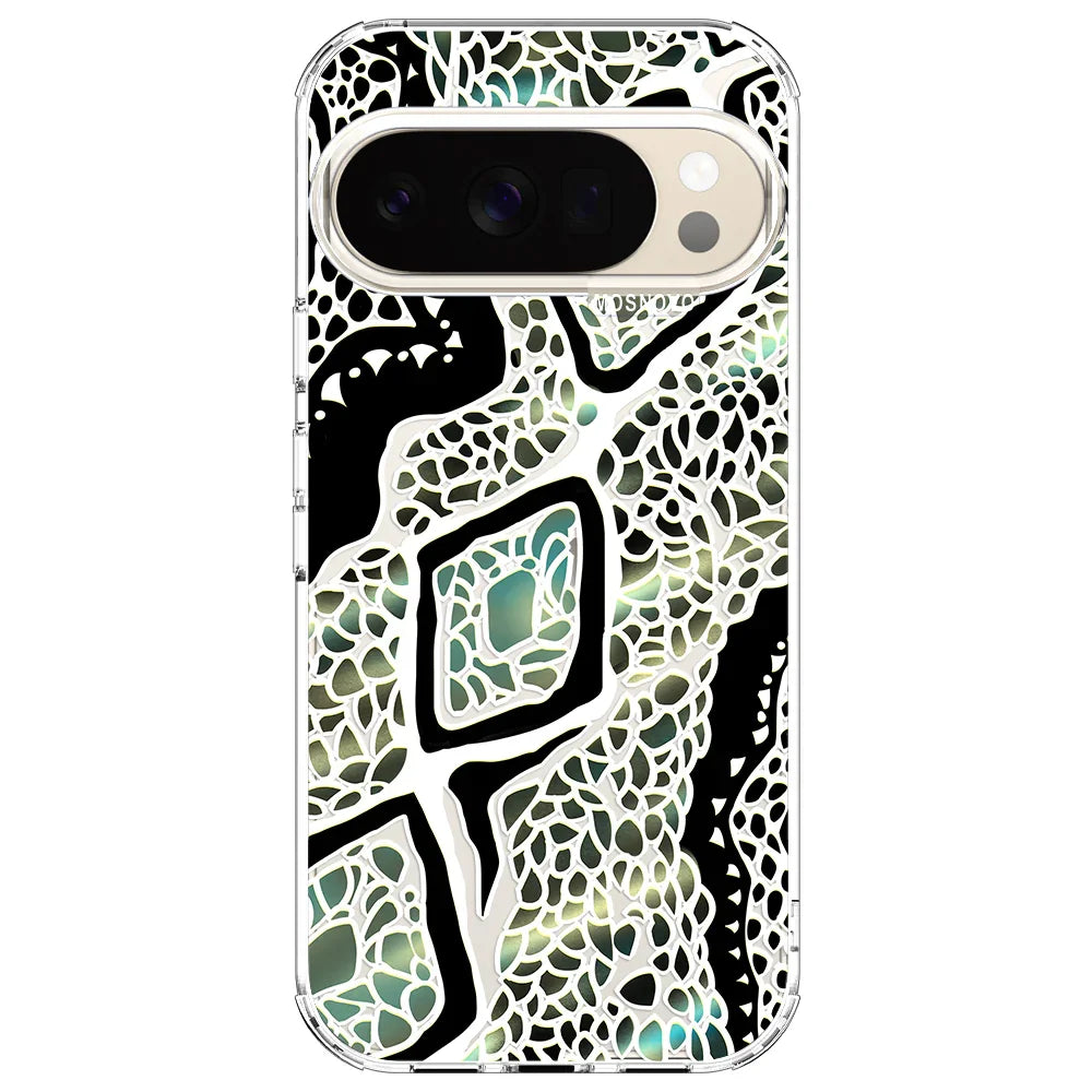 Google Pixel 10 Pro XL 256GB Jade ケース付け Jade Snake Phone Case - Google Pixel 10 Pro XL Case – MOSNOVO