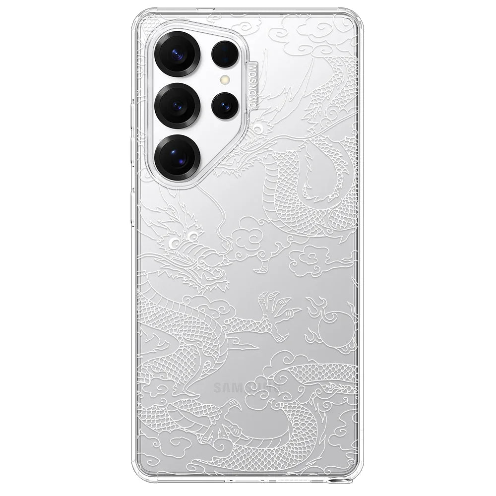 White Dragon Phone Case - Samsung Galaxy S25 Ultra Case – MOSNOVO