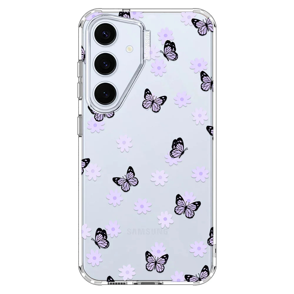 Lilac Butterfly Phone Case - Samsung Galaxy S24 Plus Case  MOSNOVO