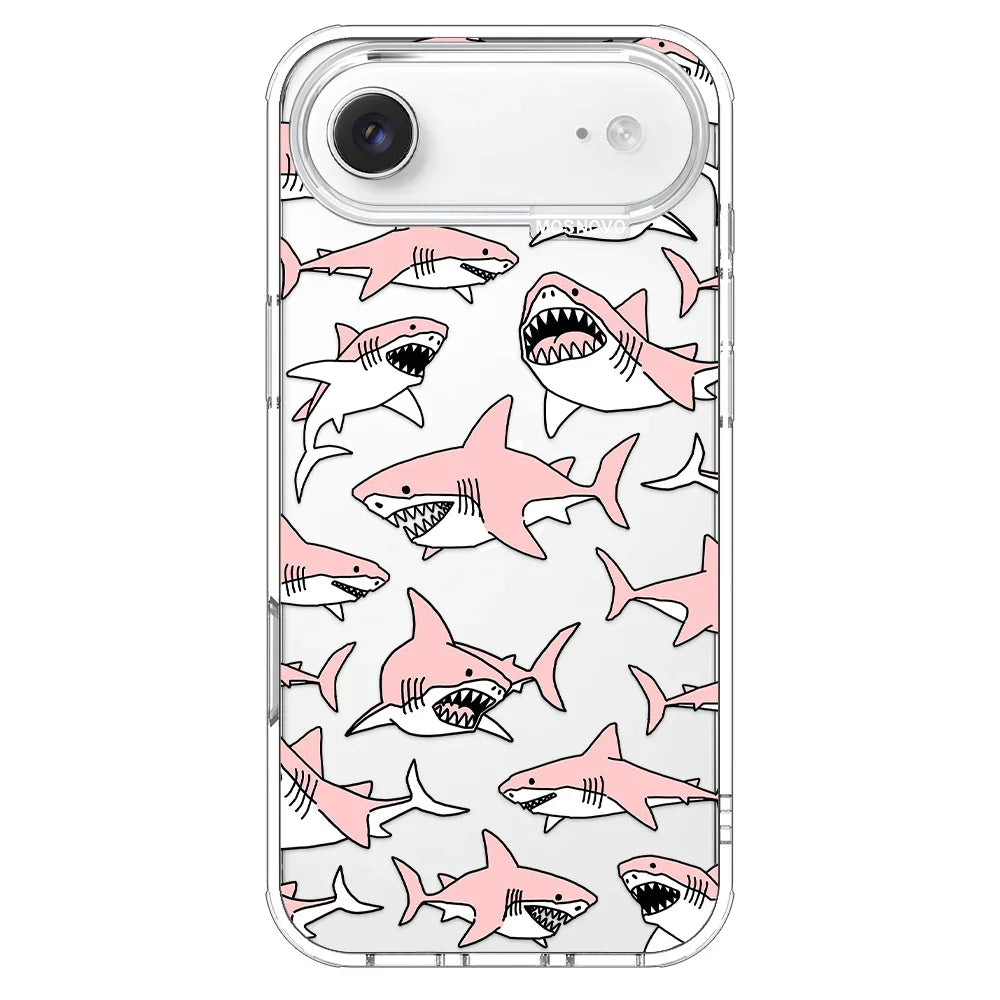 Pink Shark Phone Case - iPhone Air Case MOSNOVO Pink Shark Phone Case - iPhone Air Case MOSNOVO