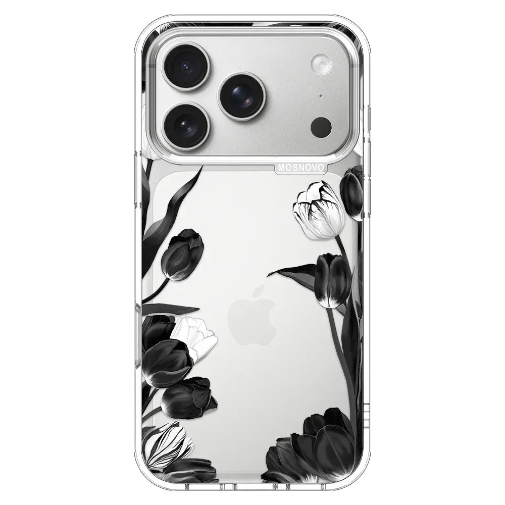 Black Tulips Phone Case - iPhone 17 Pro Case – MOSNOVO