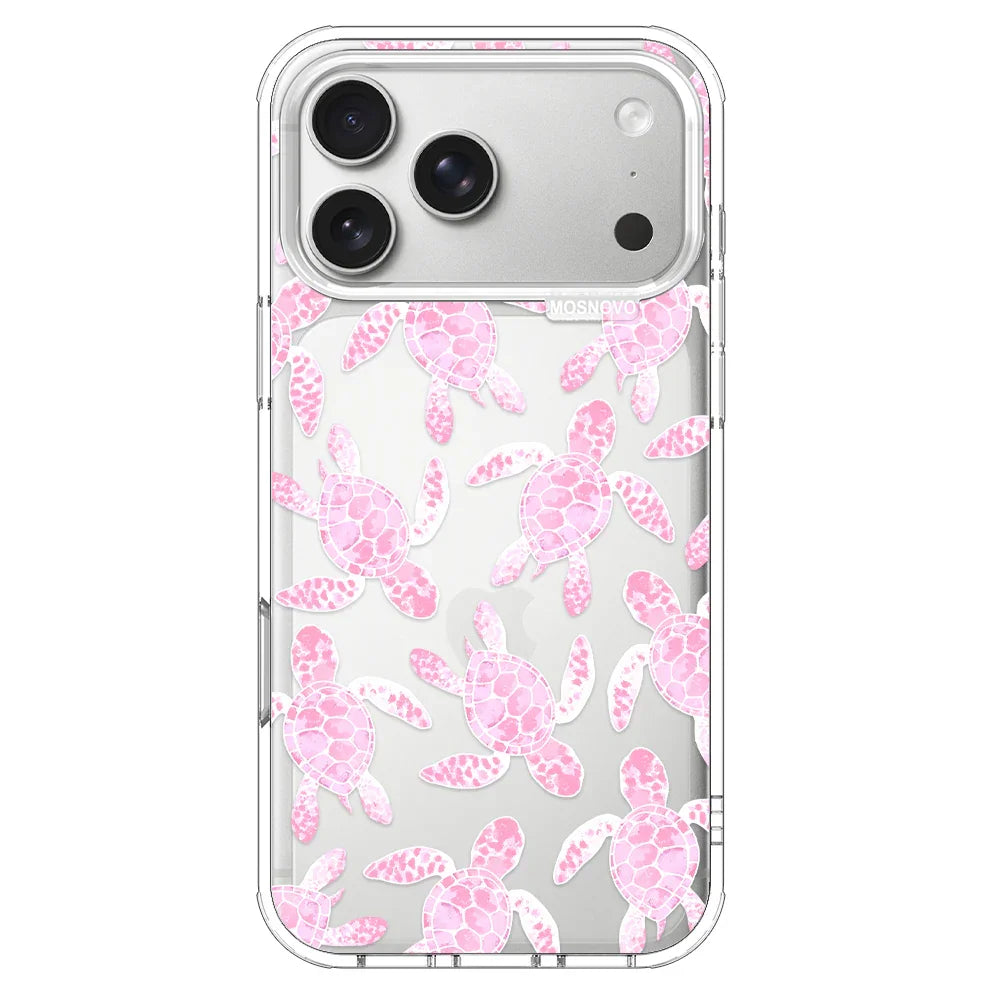 Pink Turtle Phone Case - iPhone 17 Pro Max Case – MOSNOVO