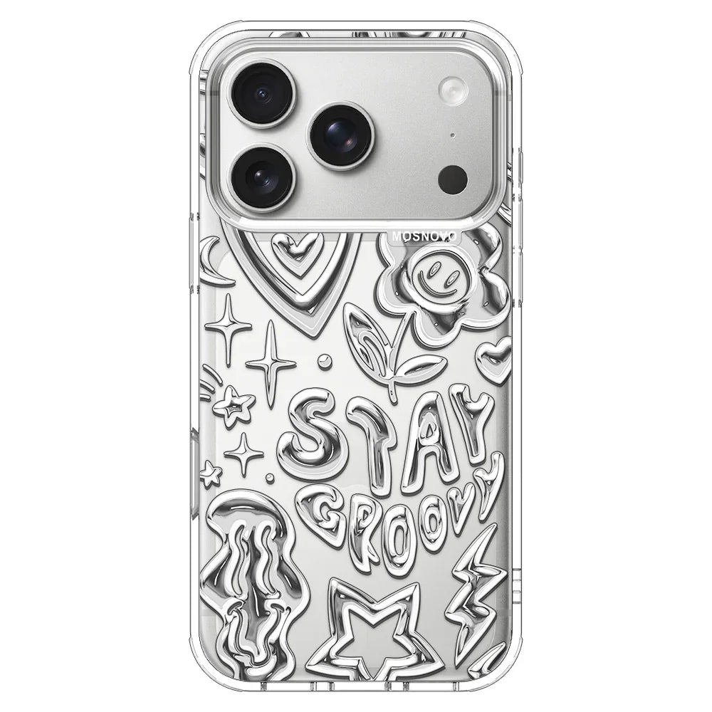 Silver Chrome Art (Flat Print) Phone Case