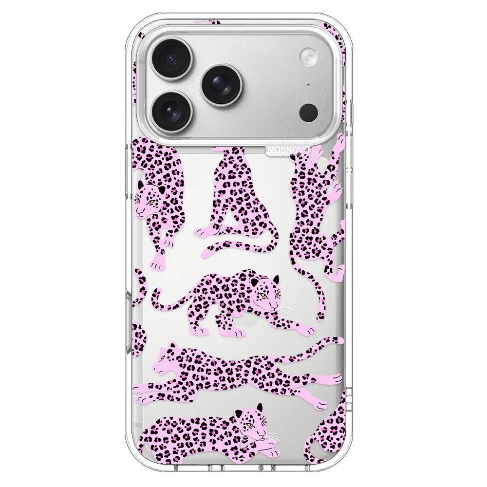 Pink Leopard Phone Case - iPhone 17 Pro Max Case – MOSNOVO