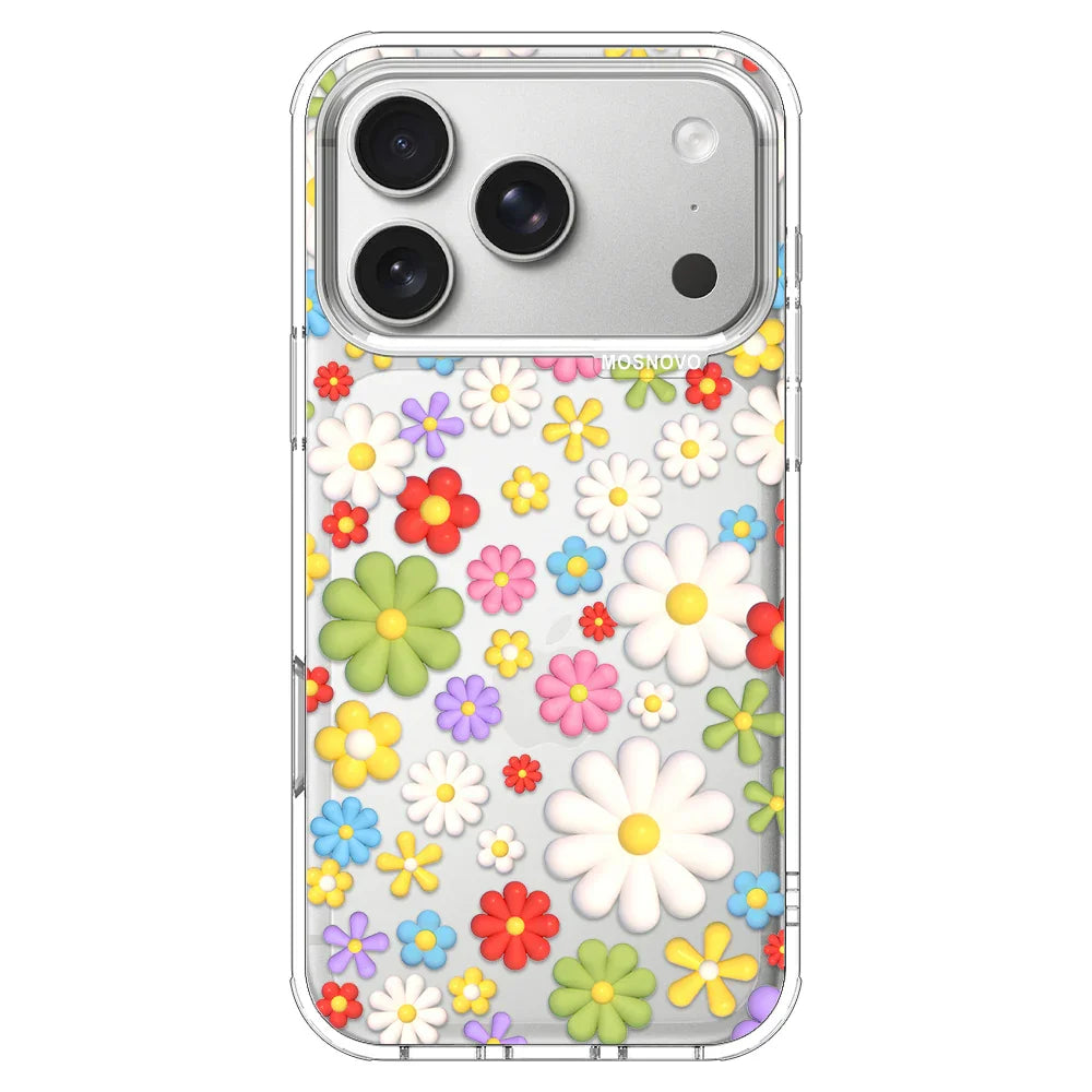 3D Flowers Phone Case - iPhone 17 Pro Case – MOSNOVO