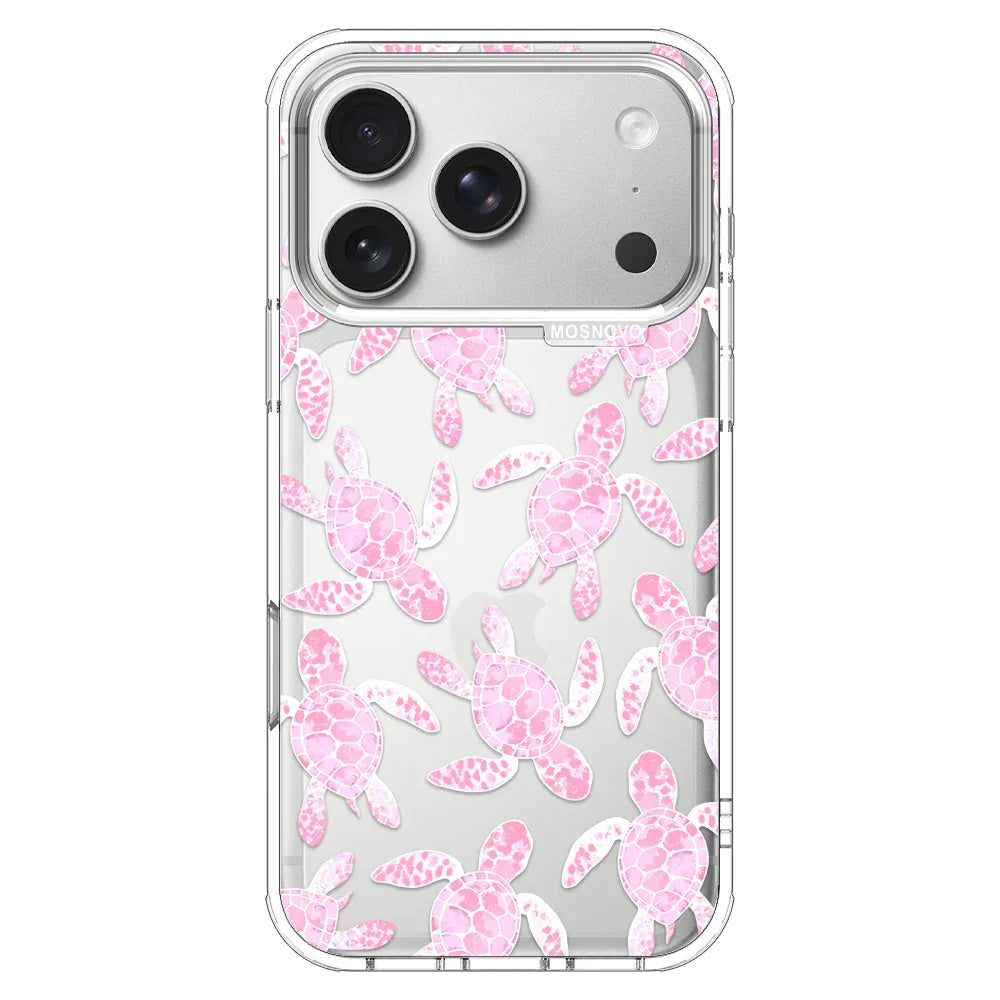 Pink Turtle Phone Case - iPhone 17 Pro Case – MOSNOVO