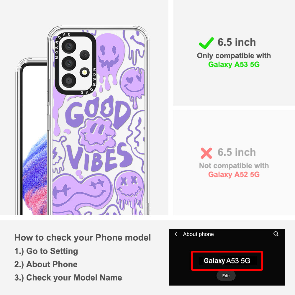 Good Vibes Phone Case - Samsung Galaxy A53 Case - MOSNOVO