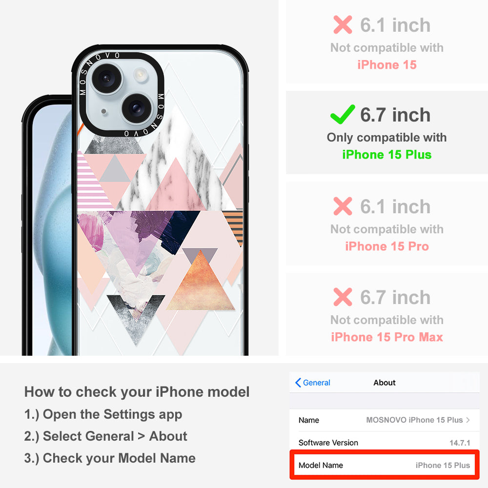 Marble Art Phone Case - iPhone 15 Plus Case - MOSNOVO