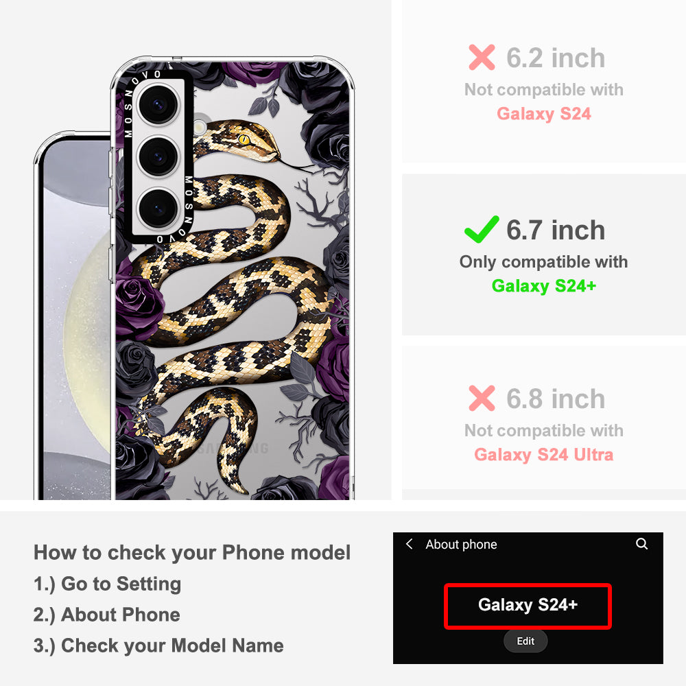 Secret Snake Garden Phone Case - Samsung Galaxy S24 Plus Case - MOSNOVO