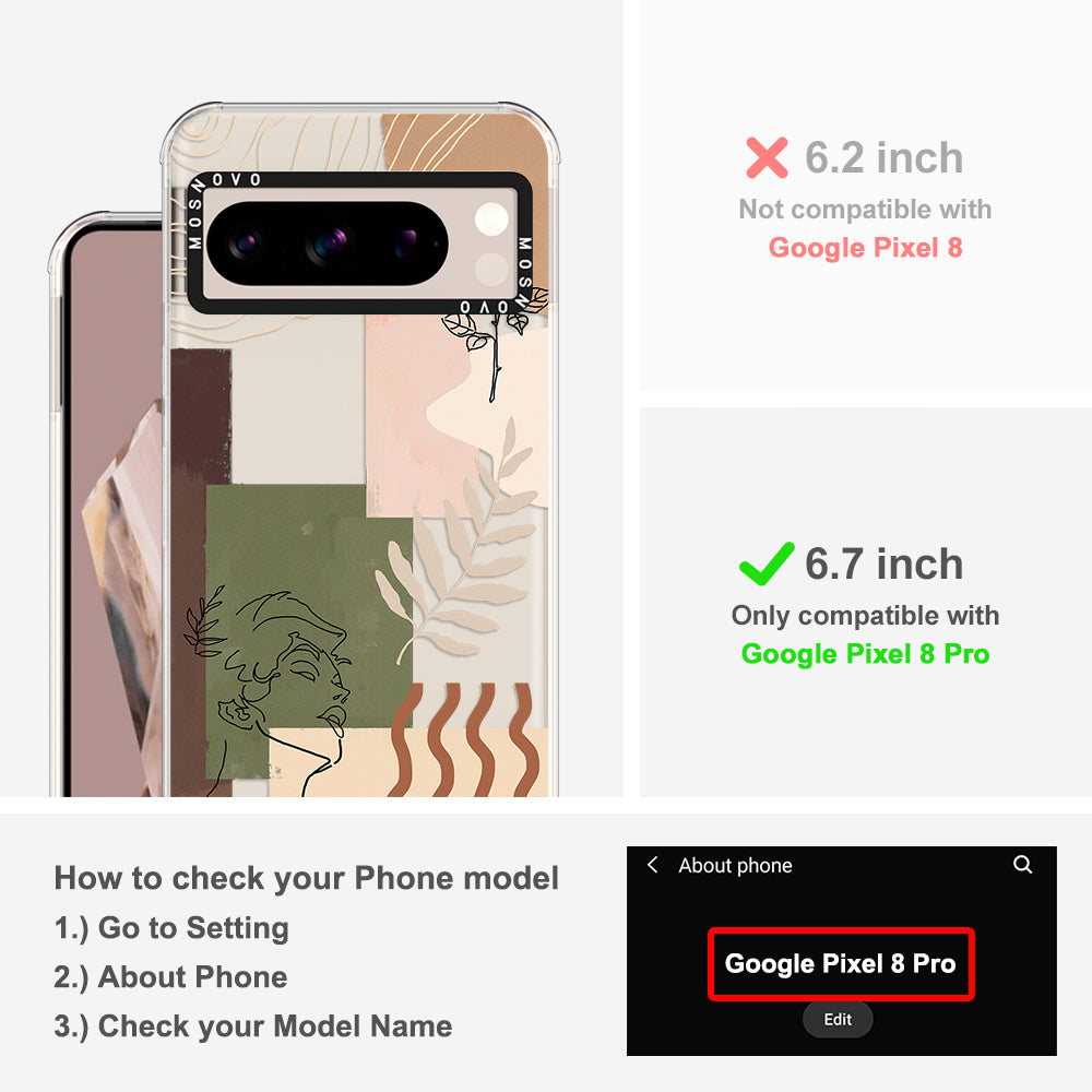 Modern Art Phone Case - Google Pixel 8 Pro Case - MOSNOVO