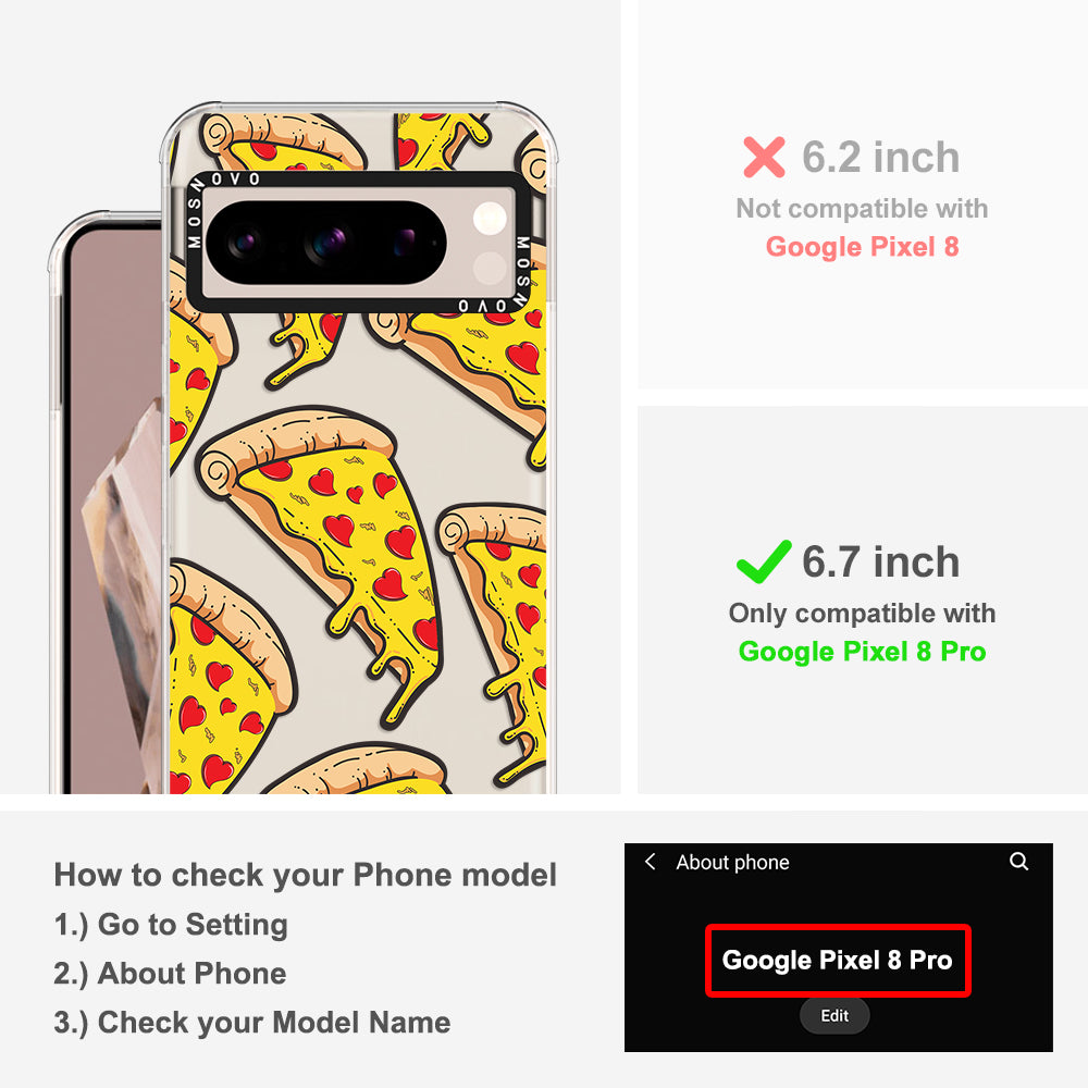 Pizza Phone Case - Google Pixel 8 Pro Case - MOSNOVO
