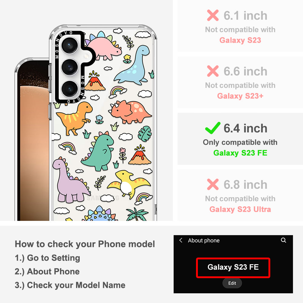Dinosaur Land Phone Case - Samsung Galaxy S23 FE Case