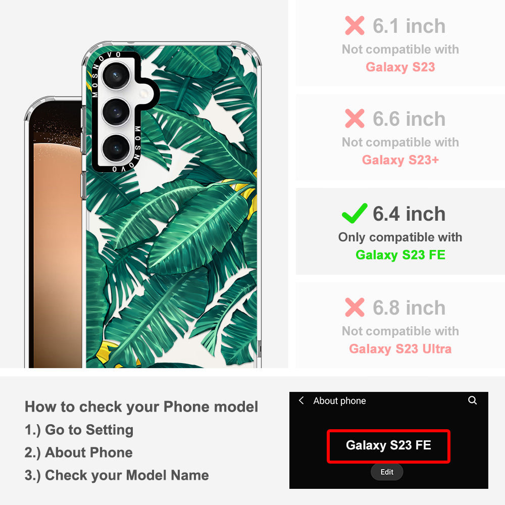Banana Leaf Phone Case - Samsung Galaxy S23 FE Case