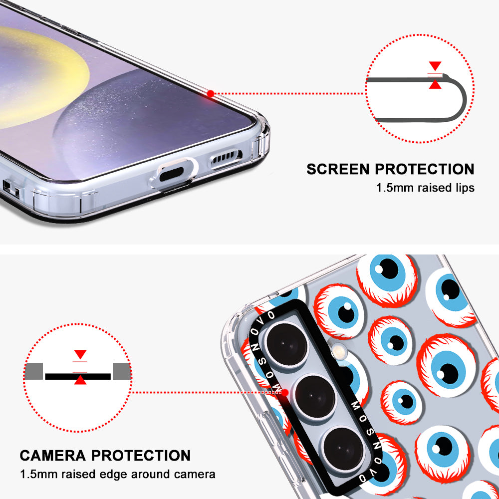 Bloody Eyeball Phone Case - Samsung Galaxy S24 Plus Case - MOSNOVO