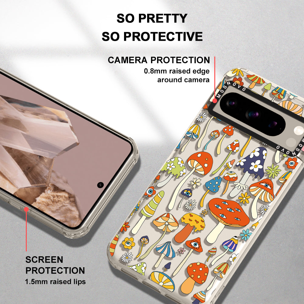Mushroom Art Phone Case - Google Pixel 8 Pro Case - MOSNOVO
