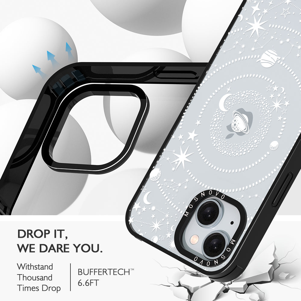 White Galaxy Phone Case - iPhone 15 Case - MOSNOVO