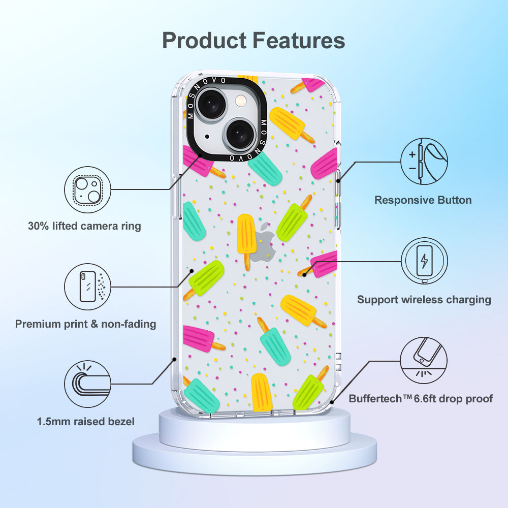 Rainbow Ice Pop Phone Case - iPhone 15 Plus Case - MOSNOVO
