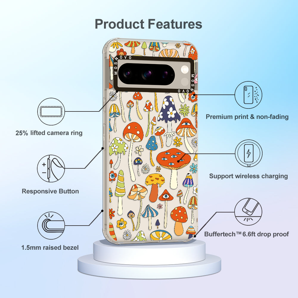 Mushroom Art Phone Case - Google Pixel 8 Pro Case - MOSNOVO
