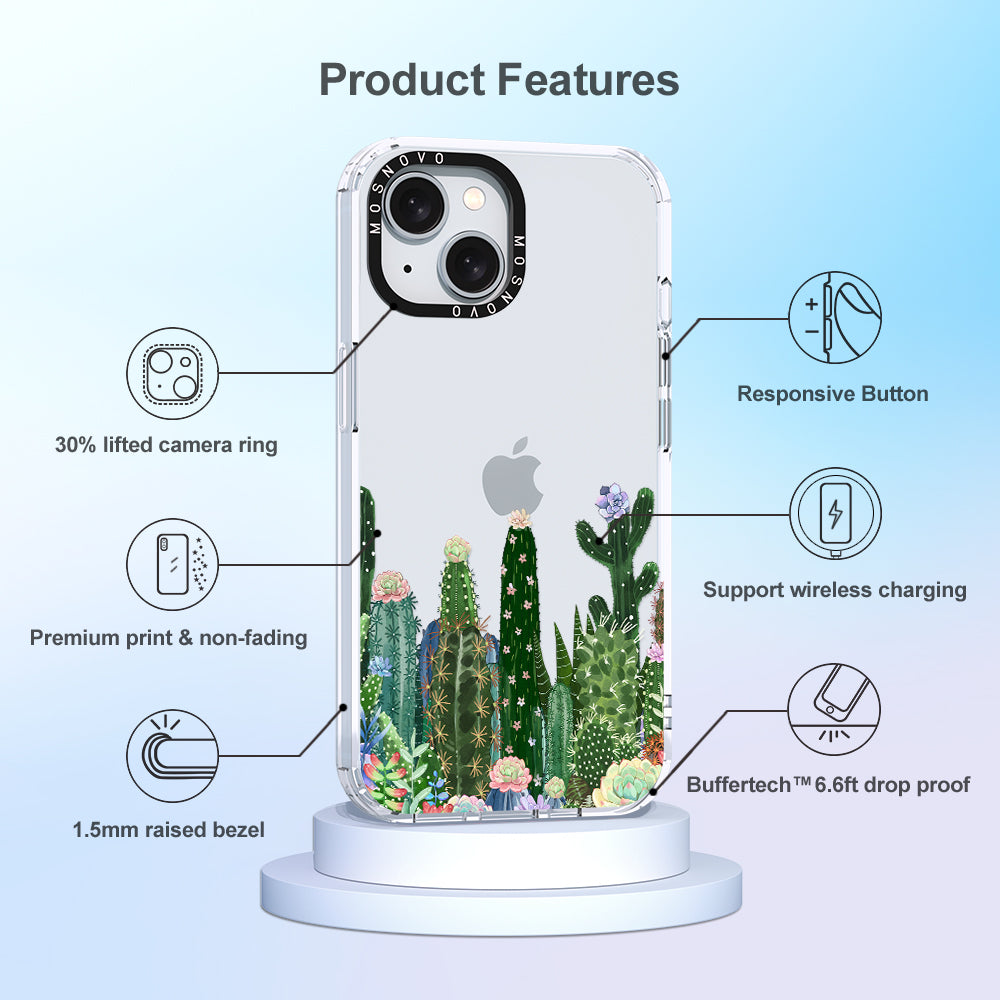 Desert Cactus Phone Case - iPhone 15 Plus Case - MOSNOVO