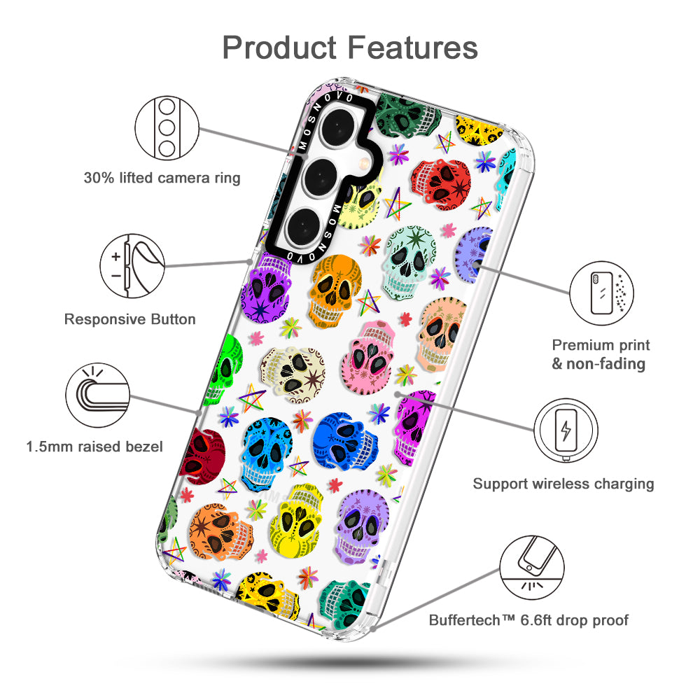 Sugar Skull Phone Case - Samsung Galaxy S23 FE Case