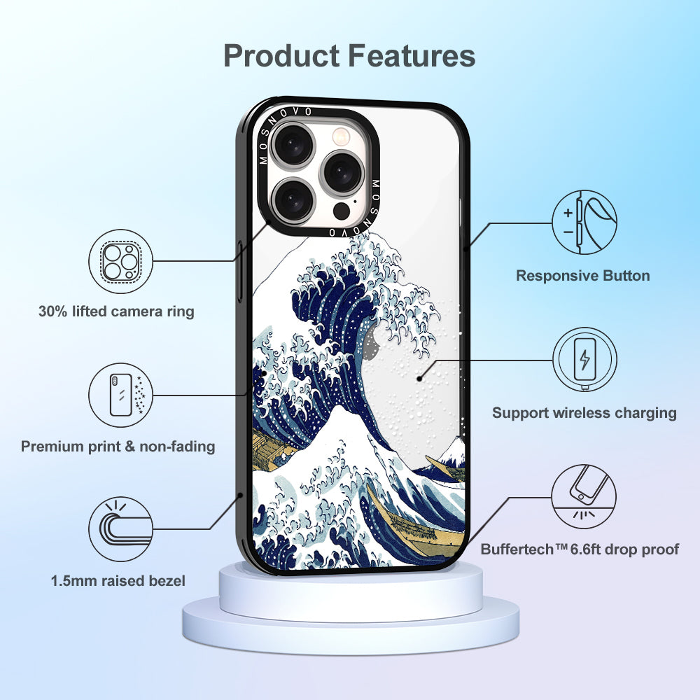 Great Wave Phone Case - iPhone 15 Pro Max Case - MOSNOVO
