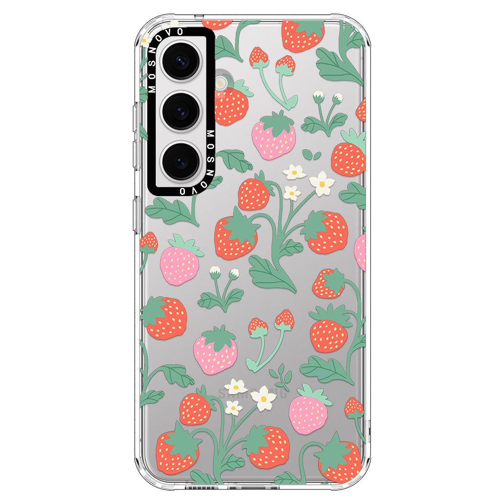 Strawberry Garden Phone Case - Samsung Galaxy S24 Plus Case - MOSNOVO