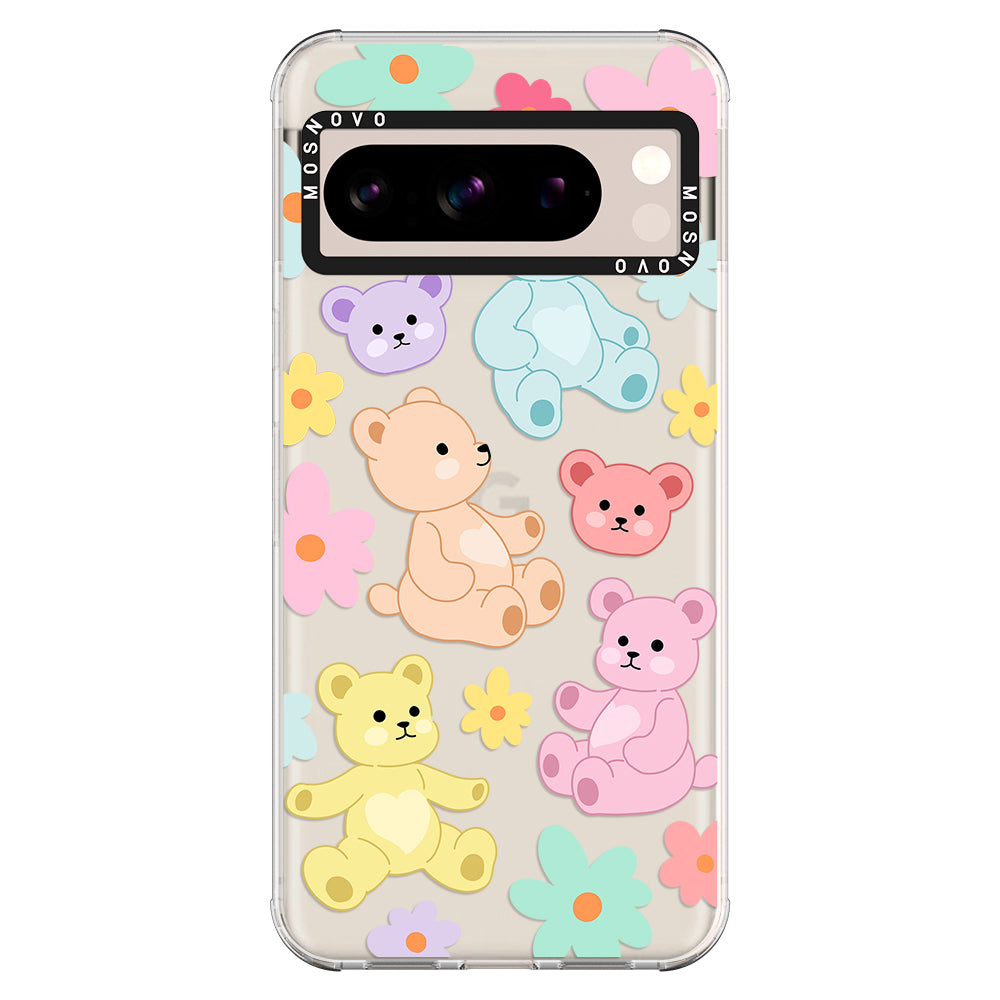 Cute Teddy Bear Phone Case - Google Pixel 8 Pro Case - MOSNOVO