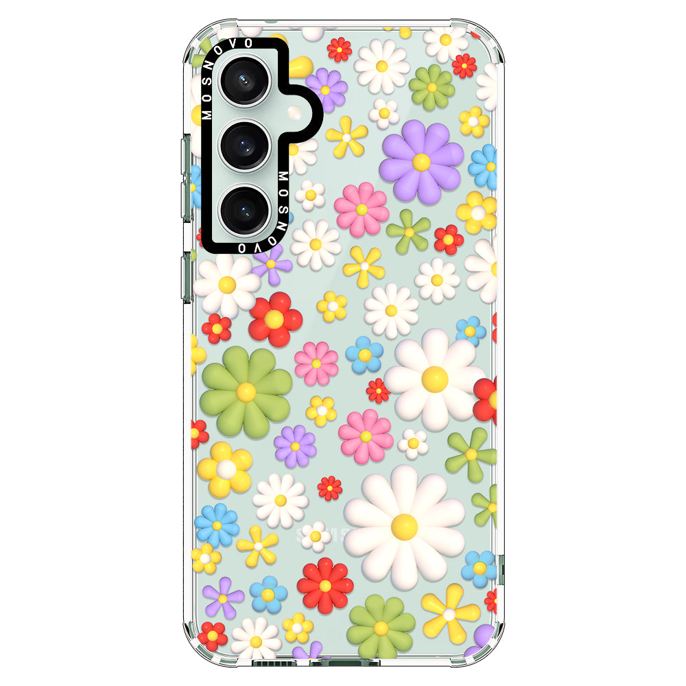 3D Flowers Phone Case - Samsung Galaxy S23 FE Case