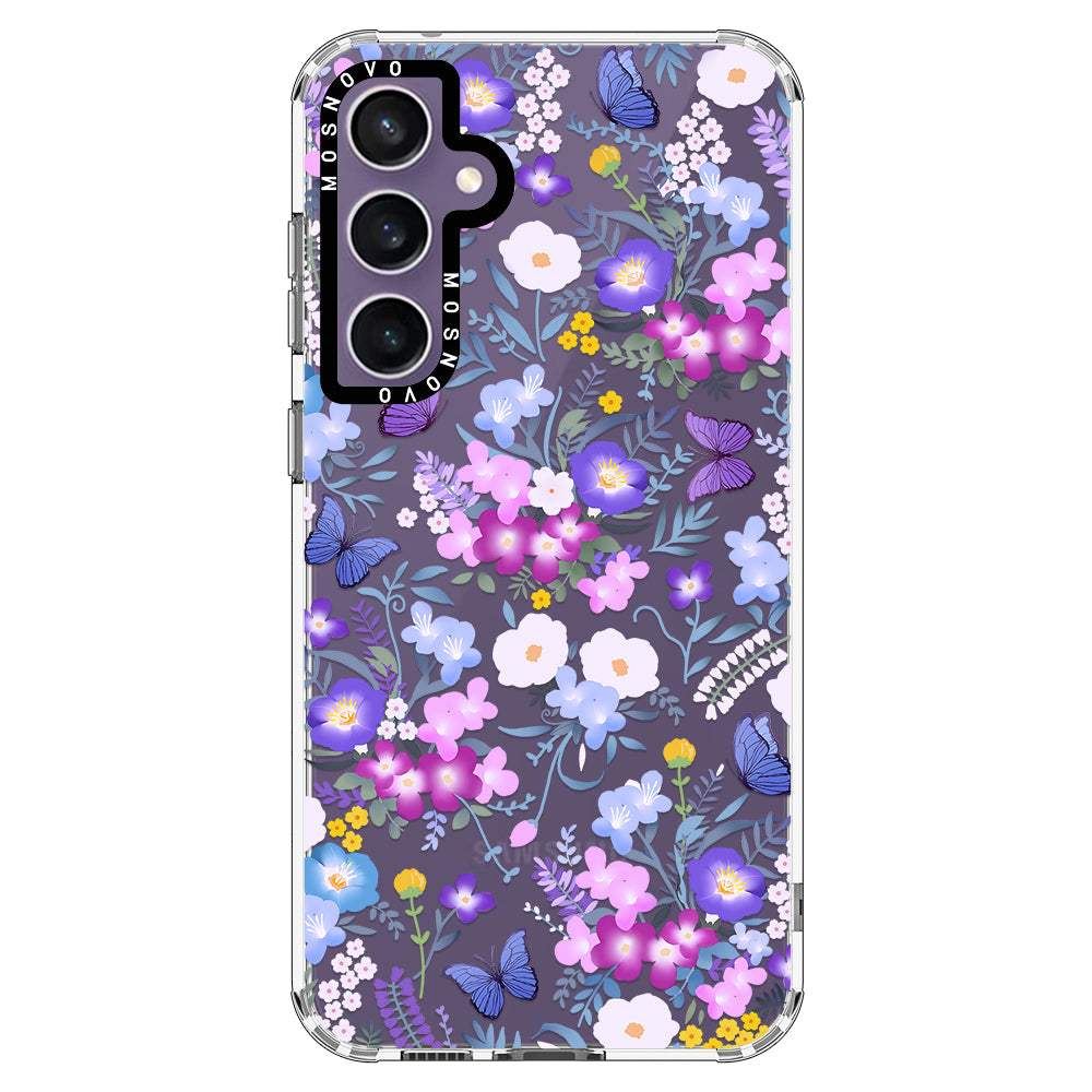 Purple Peri Nemophila Flower Phone Case - Samsung Galaxy S23 FE Case