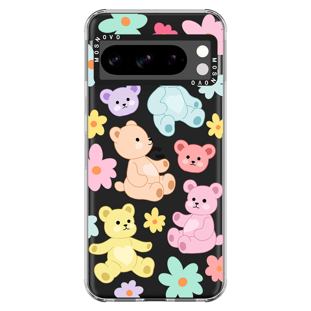 Cute Teddy Bear Phone Case - Google Pixel 8 Pro Case - MOSNOVO