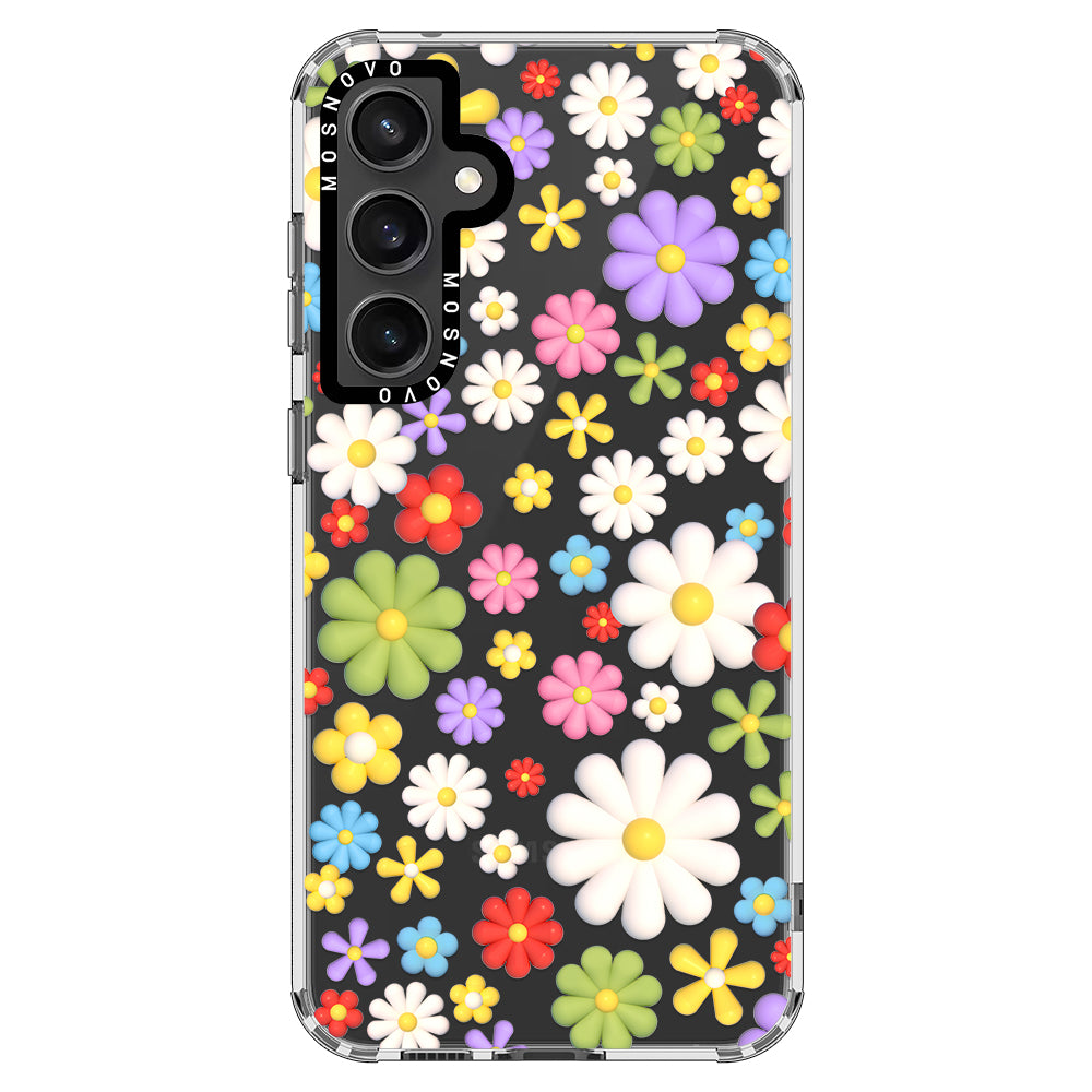 3D Flowers Phone Case - Samsung Galaxy S23 FE Case