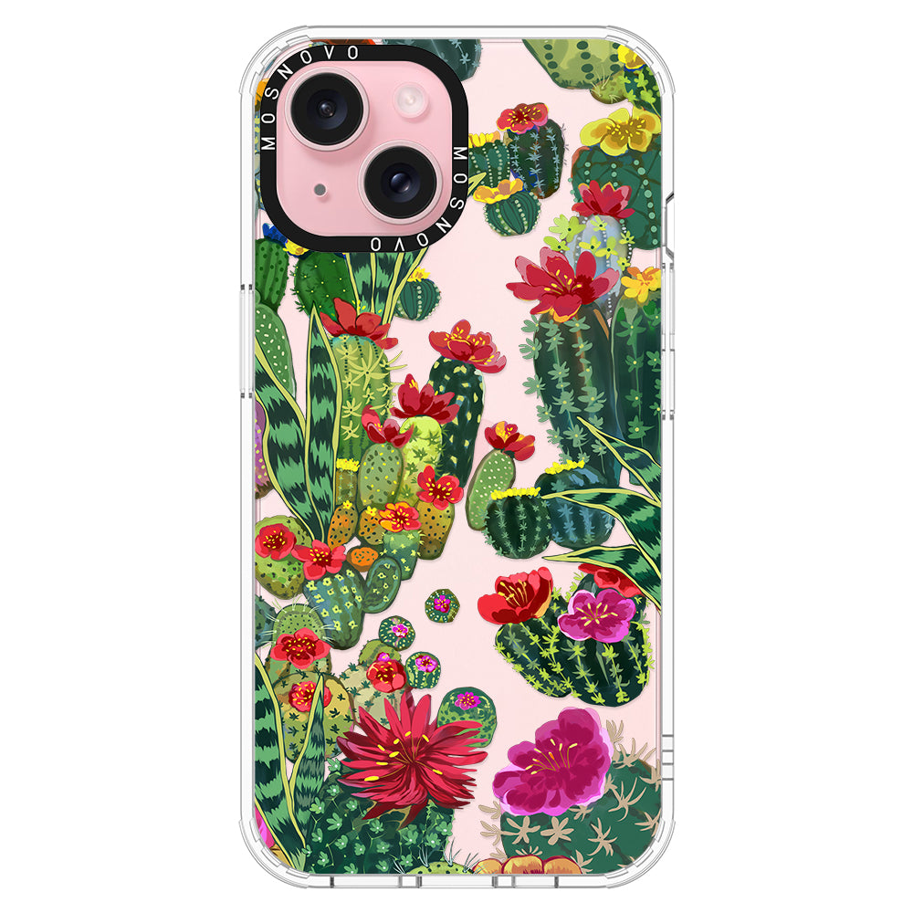 Cactus Garden Phone Case - iPhone 15 Plus Case - MOSNOVO