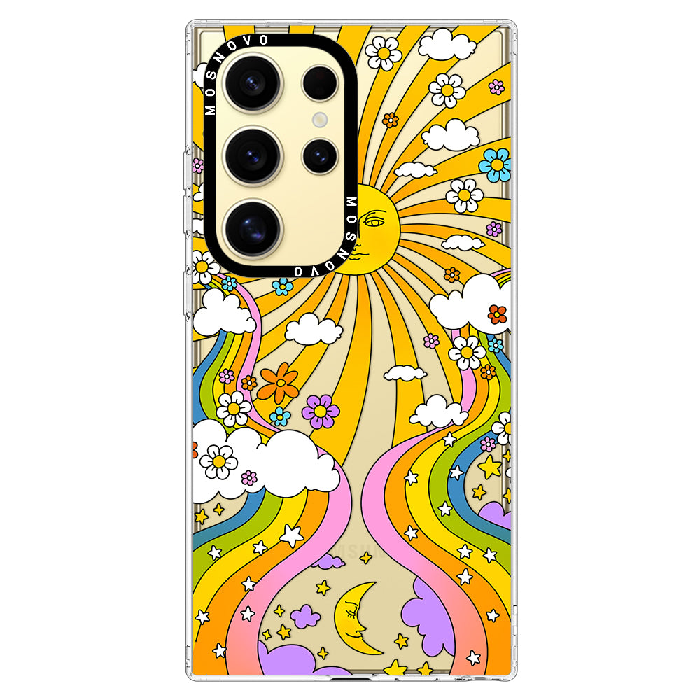 70's Psychedelic Groovy Art Phone Case - Samsung Galaxy S24 Ultra Case - MOSNOVO