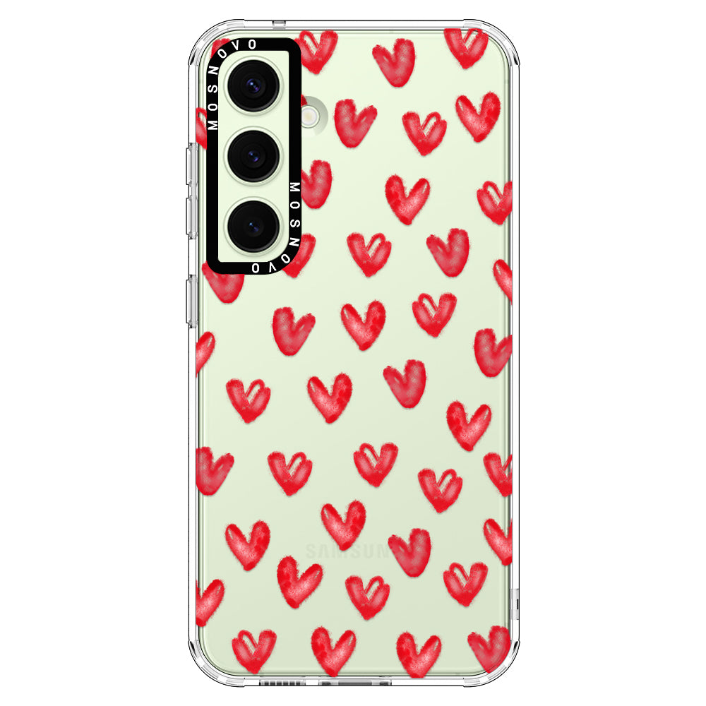 Cute Little Heart Phone Case - Samsung Galaxy S24 Case - MOSNOVO