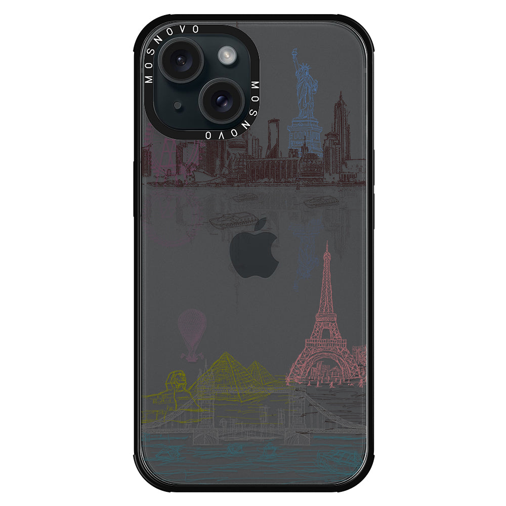 The World City Phone Case - iPhone 15 Plus Case - MOSNOVO