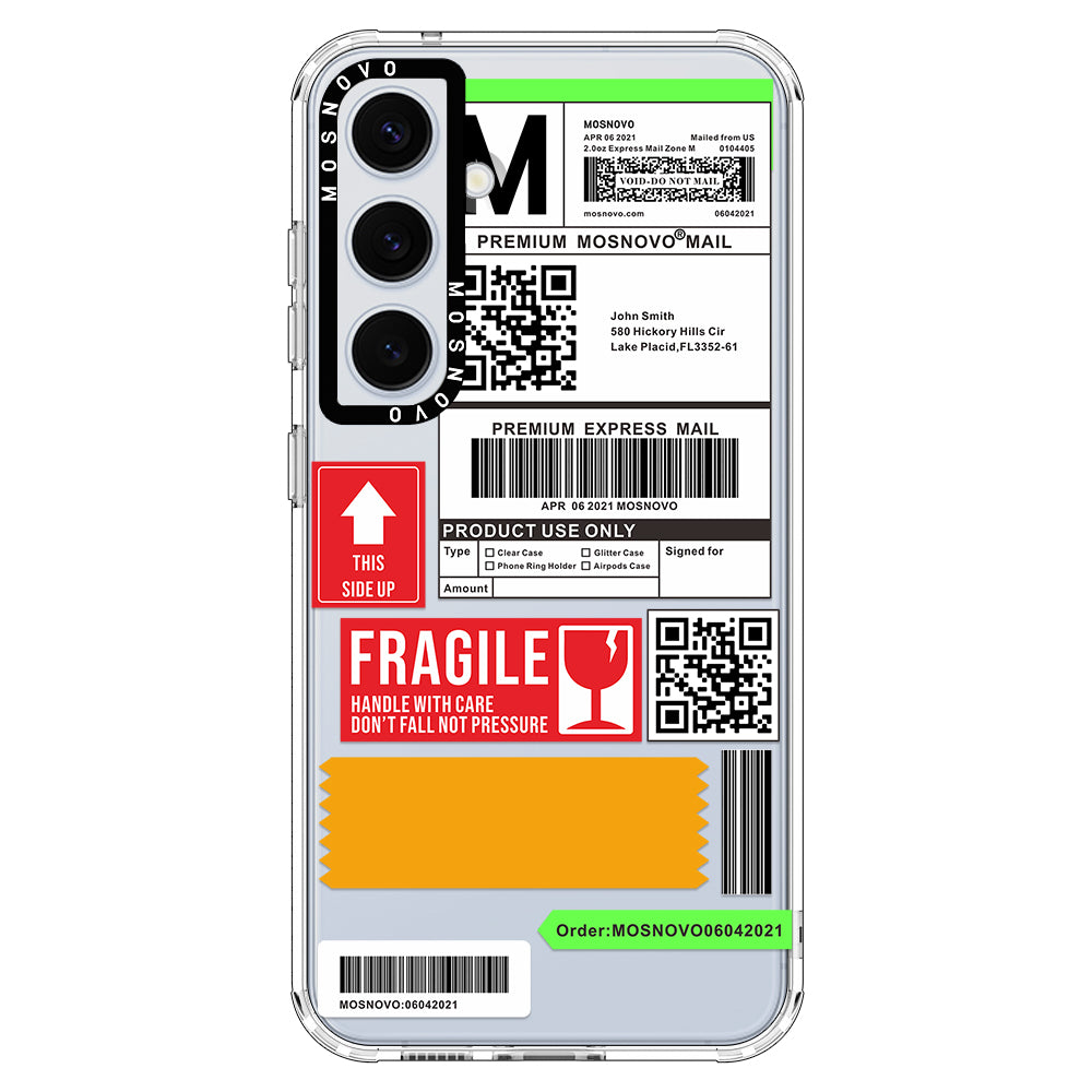 MOSNOVO Mail Label Phone Case - Samsung Galaxy S24 Plus Case - MOSNOVO