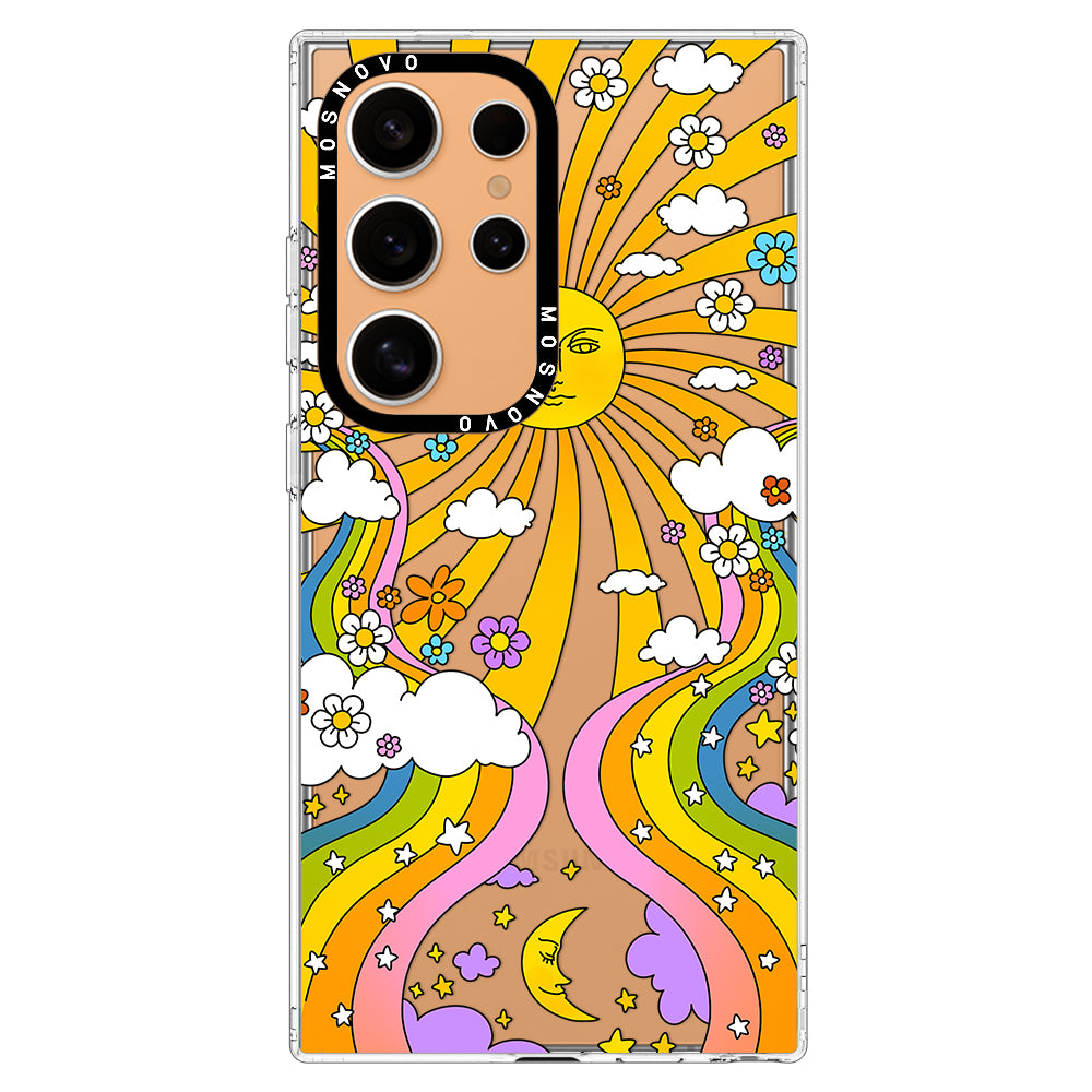 70's Psychedelic Groovy Art Phone Case - Samsung Galaxy S24 Ultra Case - MOSNOVO
