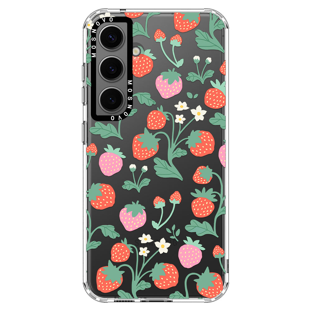 Strawberry Garden Phone Case - Samsung Galaxy S24 Case - MOSNOVO