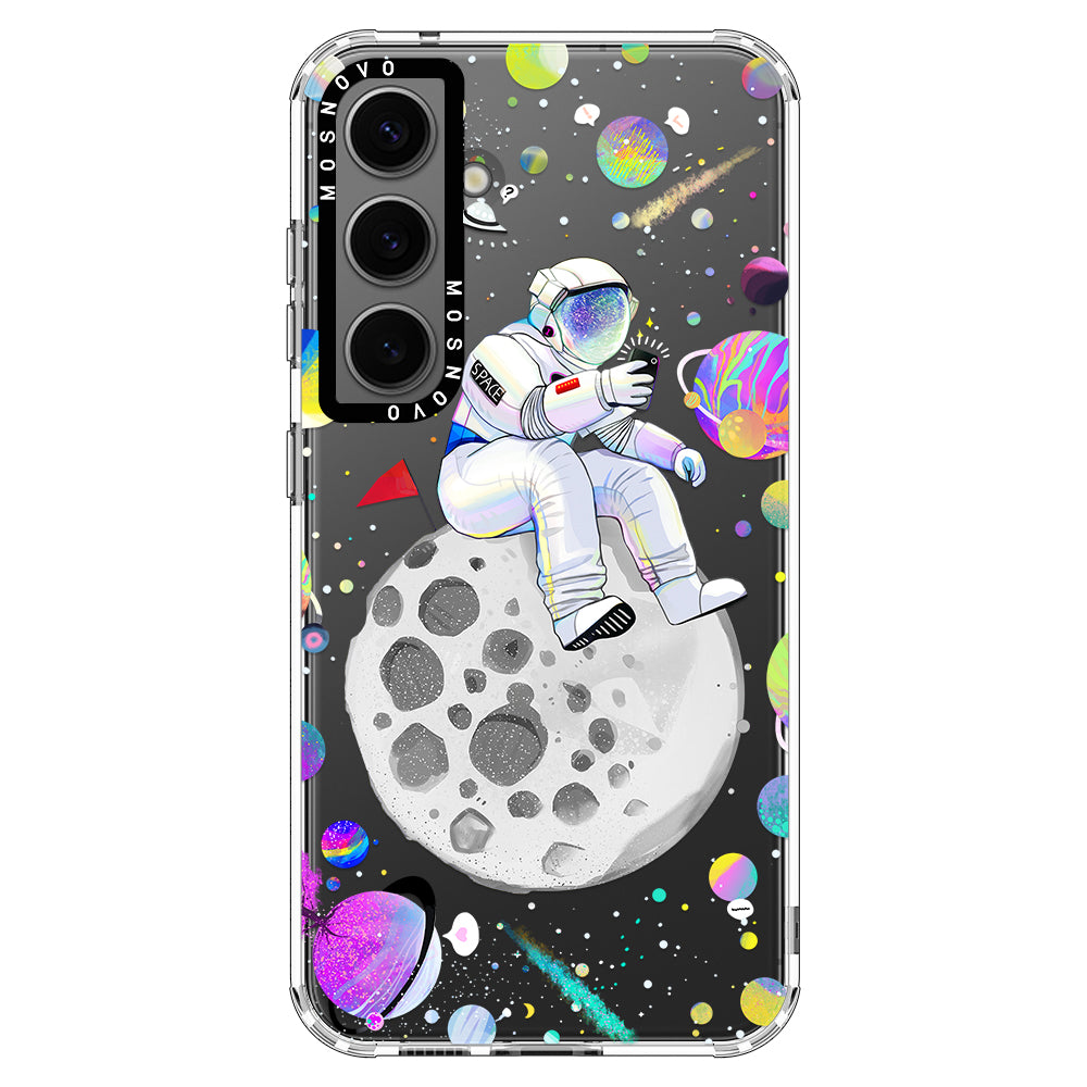 Astronaut Selfie Phone Case - Samsung Galaxy S24 Plus Case - MOSNOVO