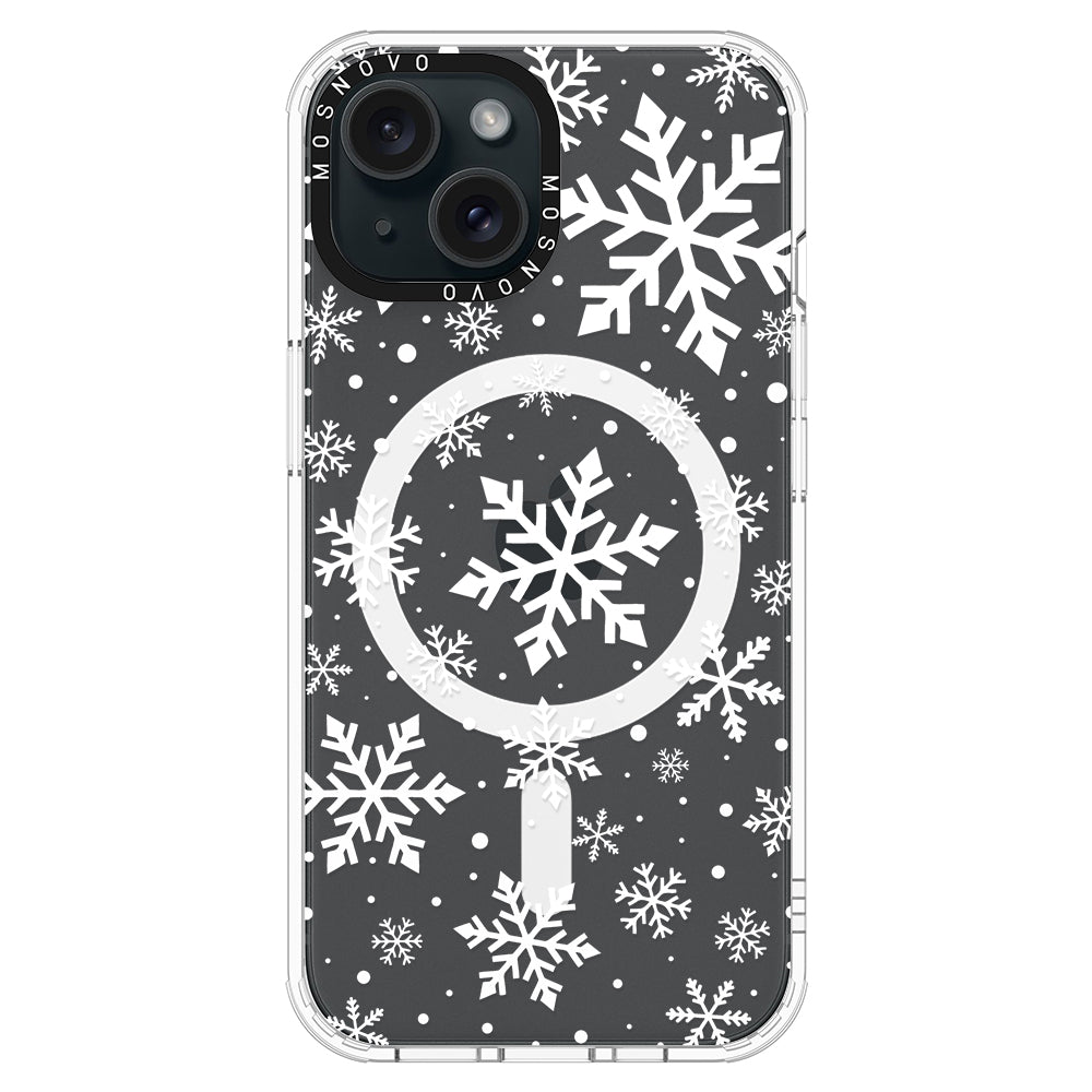 Snowflake Phone Case - iPhone 15 Plus Case - MOSNOVO