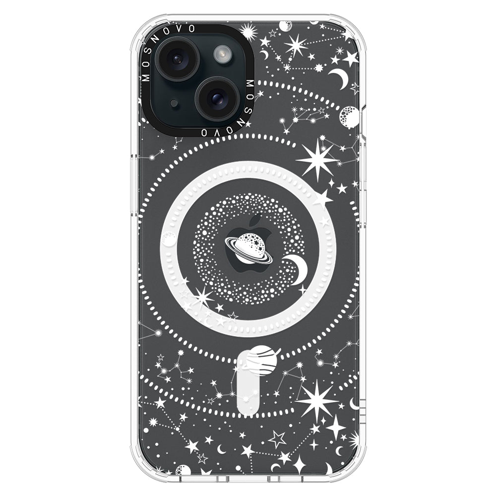 White Galaxy Phone Case - iPhone 15 Case - MOSNOVO
