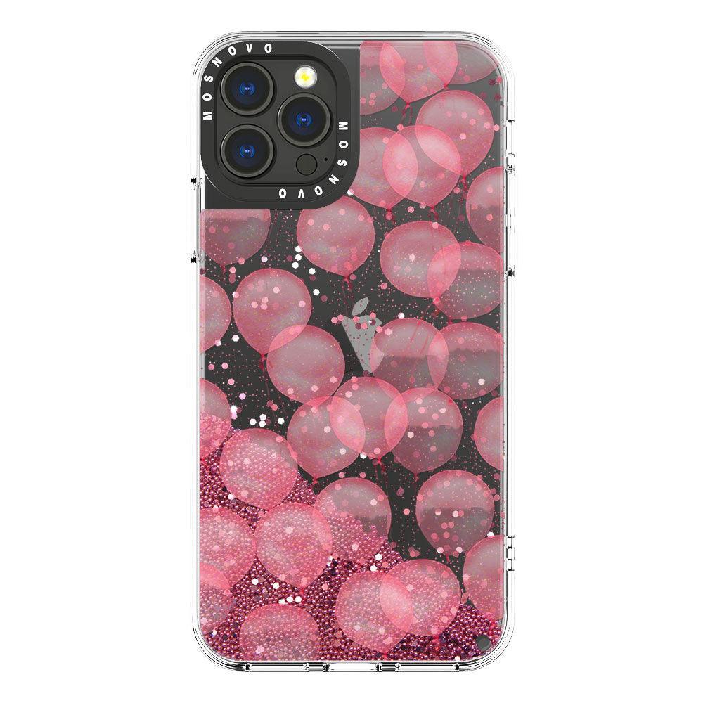 Ballons Glitter Phone Case - iPhone 13 Pro Max Case - MOSNOVO