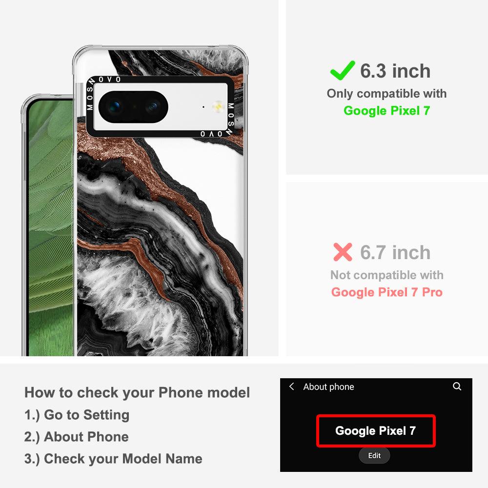 Black Agate Phone Case - Google Pixel 7 Case - MOSNOVO