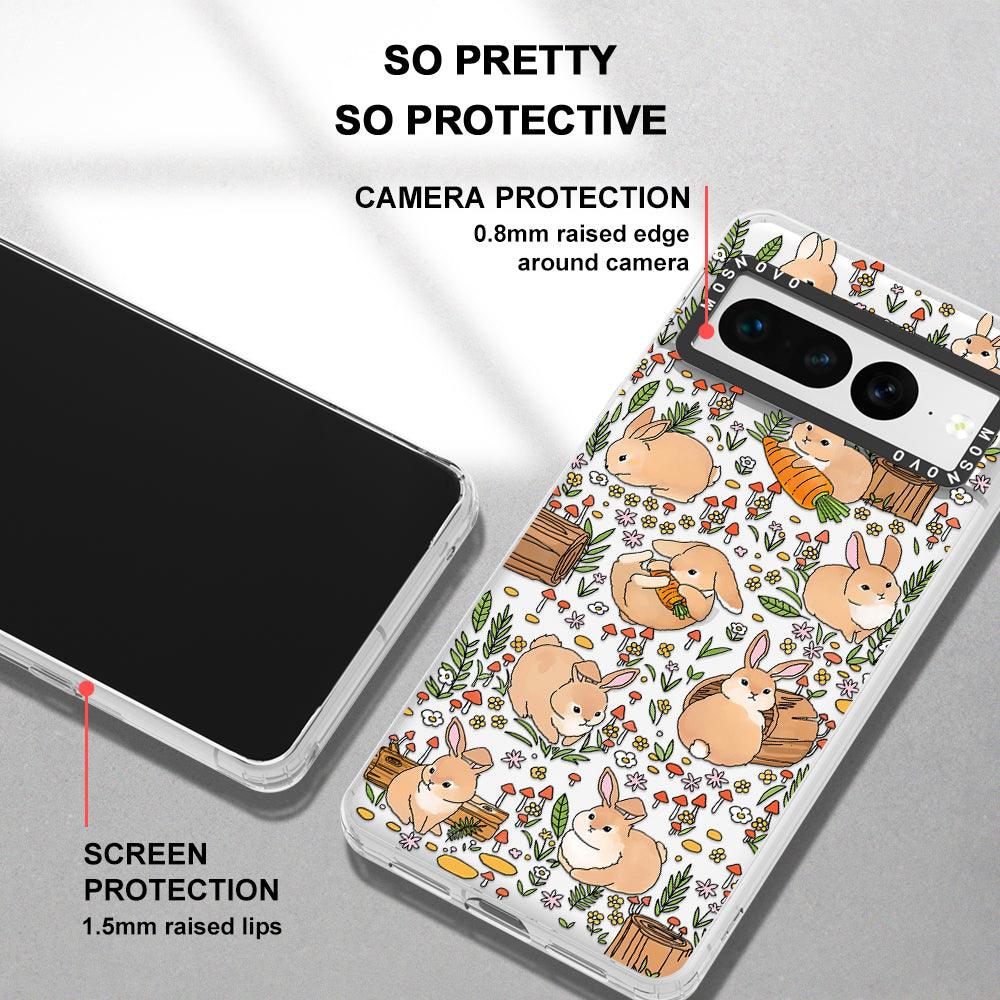 Bunny Garden Phone Case - Google Pixel 7 Pro Case - MOSNOVO