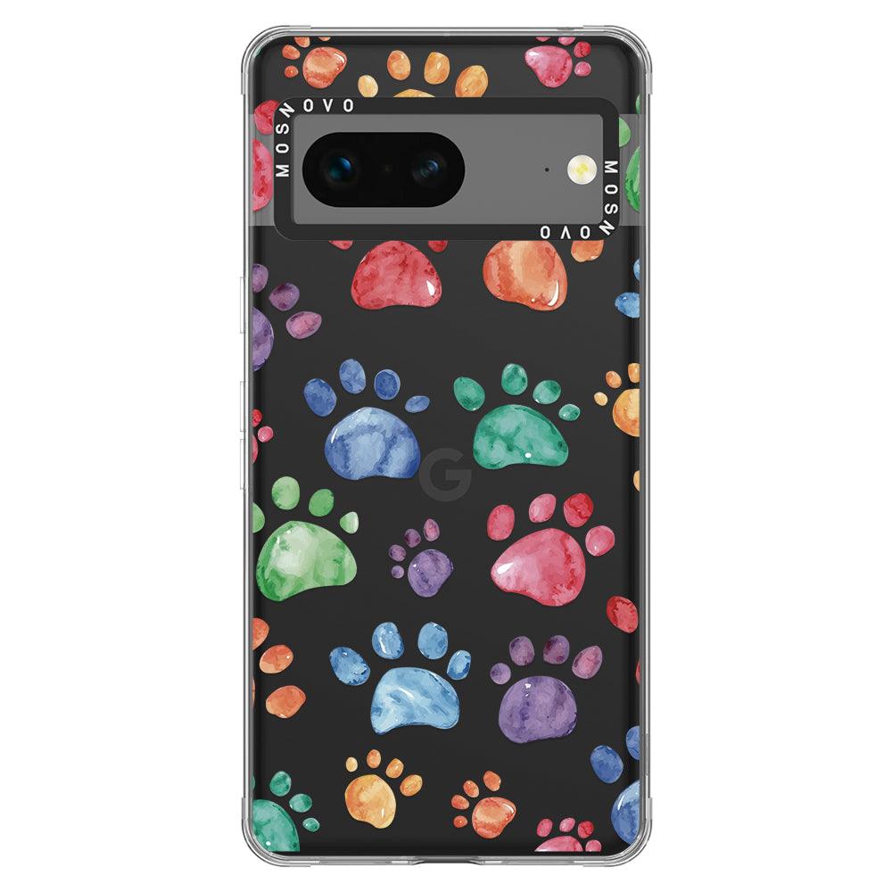 Colorful Paw Phone Case - Google Pixel 7 Case - MOSNOVO