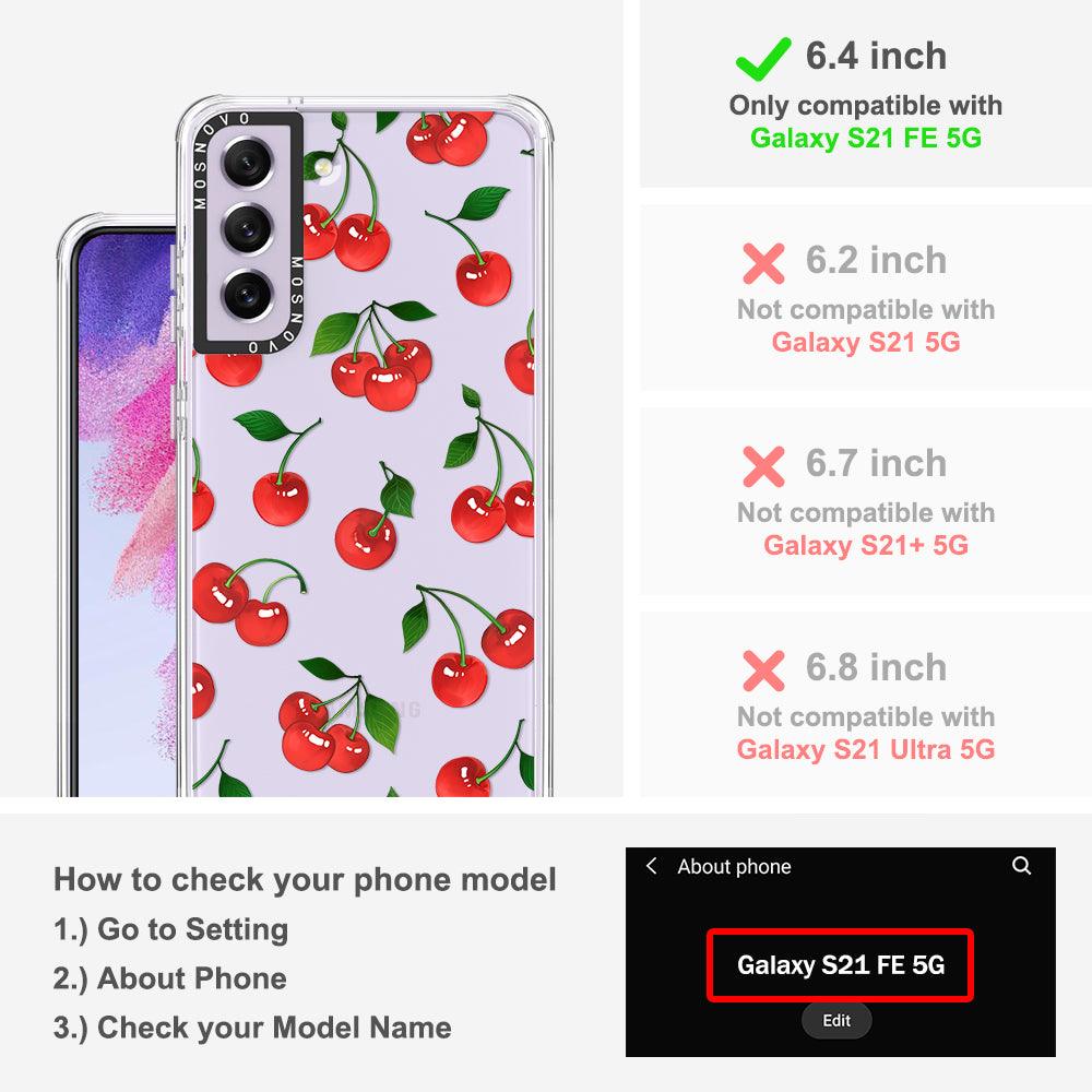 Cute Cherry Phone Case - Samsung Galaxy S21 FE Case - MOSNOVO