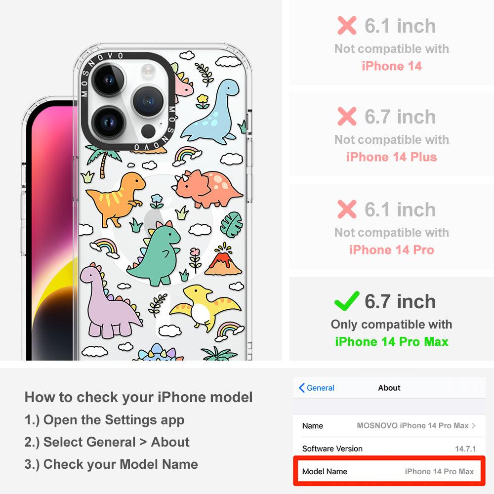 Cute Dinosaur World Phone Case - iPhone 14 Pro Max Case - MOSNOVO